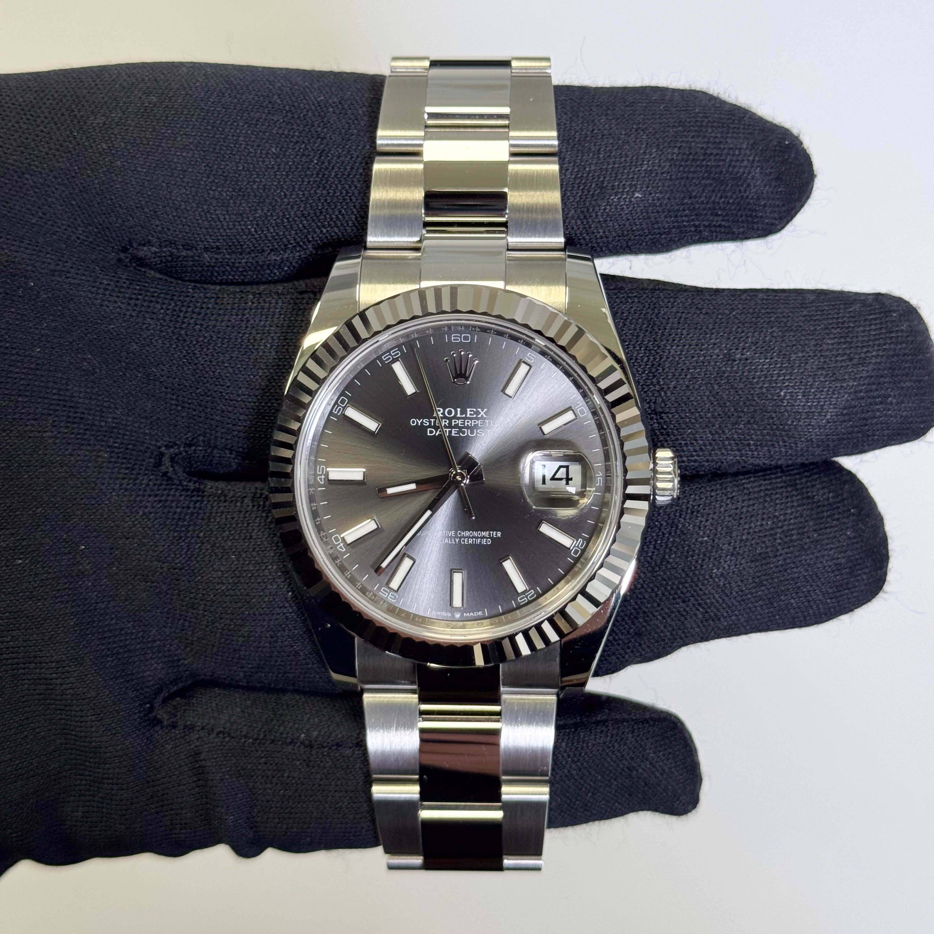 Rolex Datejust 41mm Rhodium Dial Watch Ref# 126334 - Happy Jewelers Fine Jewelry Lifetime Warranty