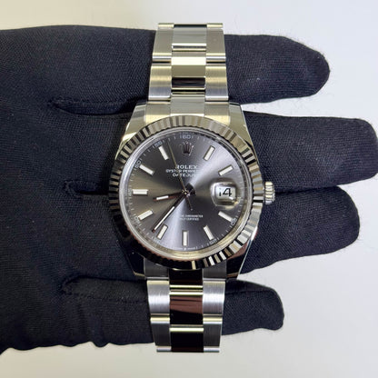 Rolex Datejust 41mm Rhodium Dial Watch Ref# 126334 - Happy Jewelers Fine Jewelry Lifetime Warranty