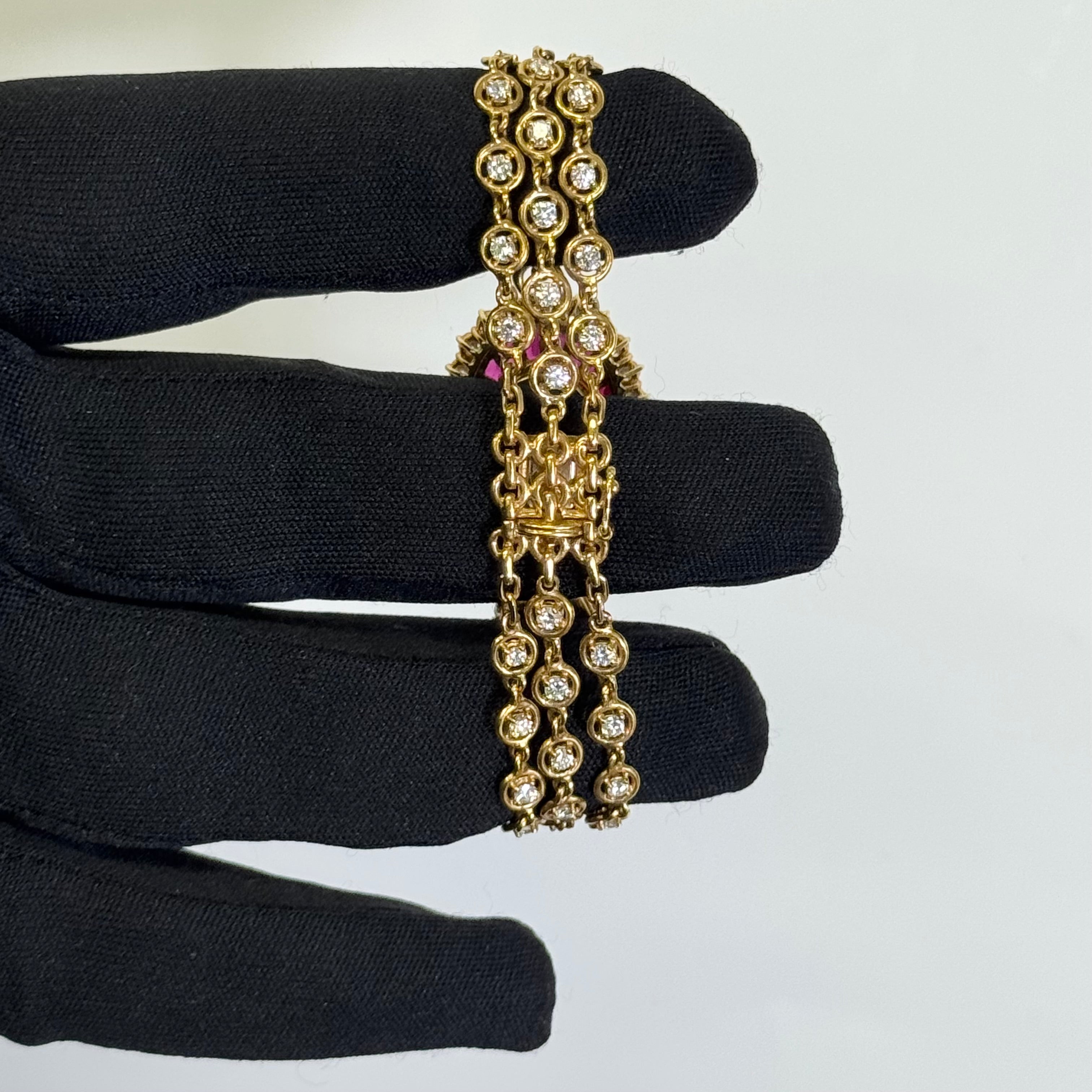 DeLaneau 27mm Pave Dial Watch Ref# L347