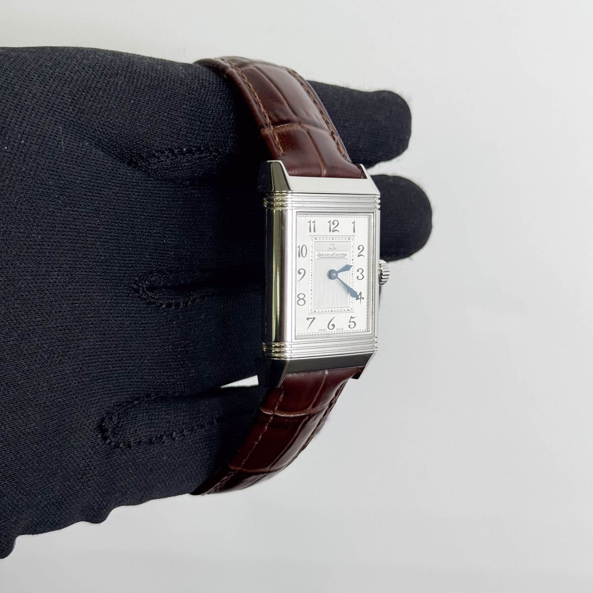 Jaeger LeCoultre Reverso Duetto Duo 40x25mm Silver Dial Watch Ref# Q2698421