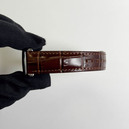 Jaeger LeCoultre Reverso Duetto Duo 40x25mm Silver Dial Watch Ref# Q2698421