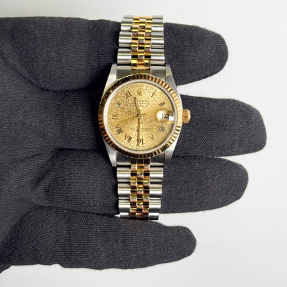Rolex Datejust 31mm Champagne Dial Watch Ref# 68273