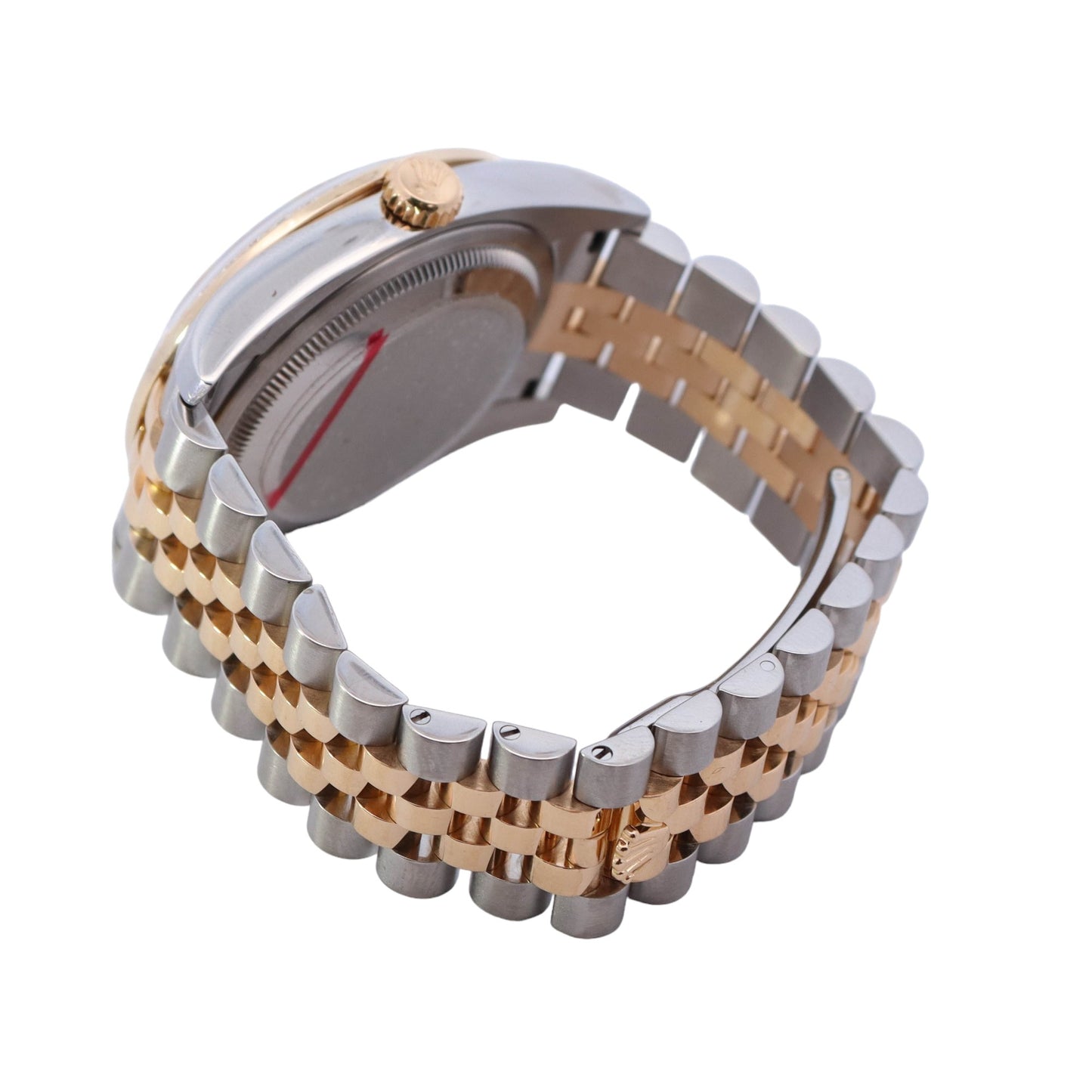 Rolex Datejust Two Tone Yellow Gold & Steel 36mm White MOP Diamond Dial Watch Reference #: 116233 - Happy Jewelers Fine Jewelry Lifetime Warranty