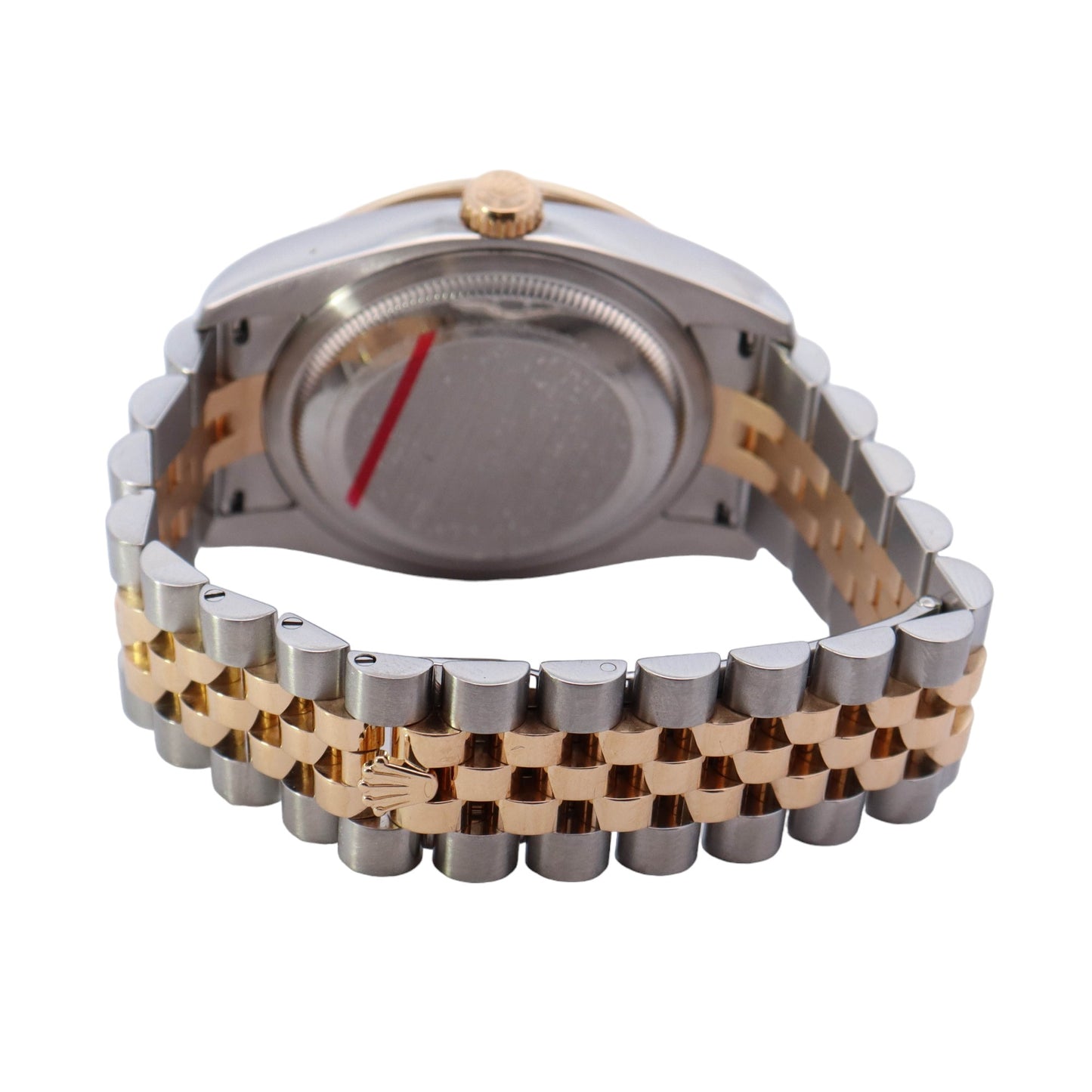 Rolex Datejust Two Tone Yellow Gold & Steel 36mm White MOP Diamond Dial Watch Reference #: 116233 - Happy Jewelers Fine Jewelry Lifetime Warranty