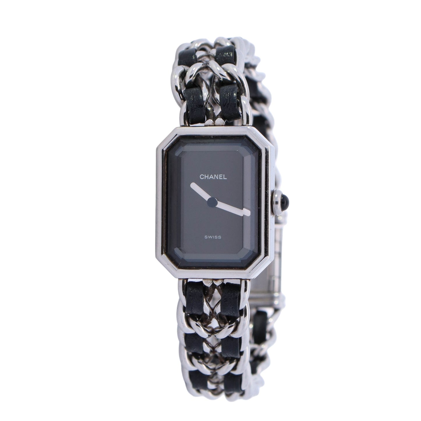 Chanel Première Acier Stainless Steel 26x20mm Black Dial Watch  Reference #: H0451 - Happy Jewelers Fine Jewelry Lifetime Warranty