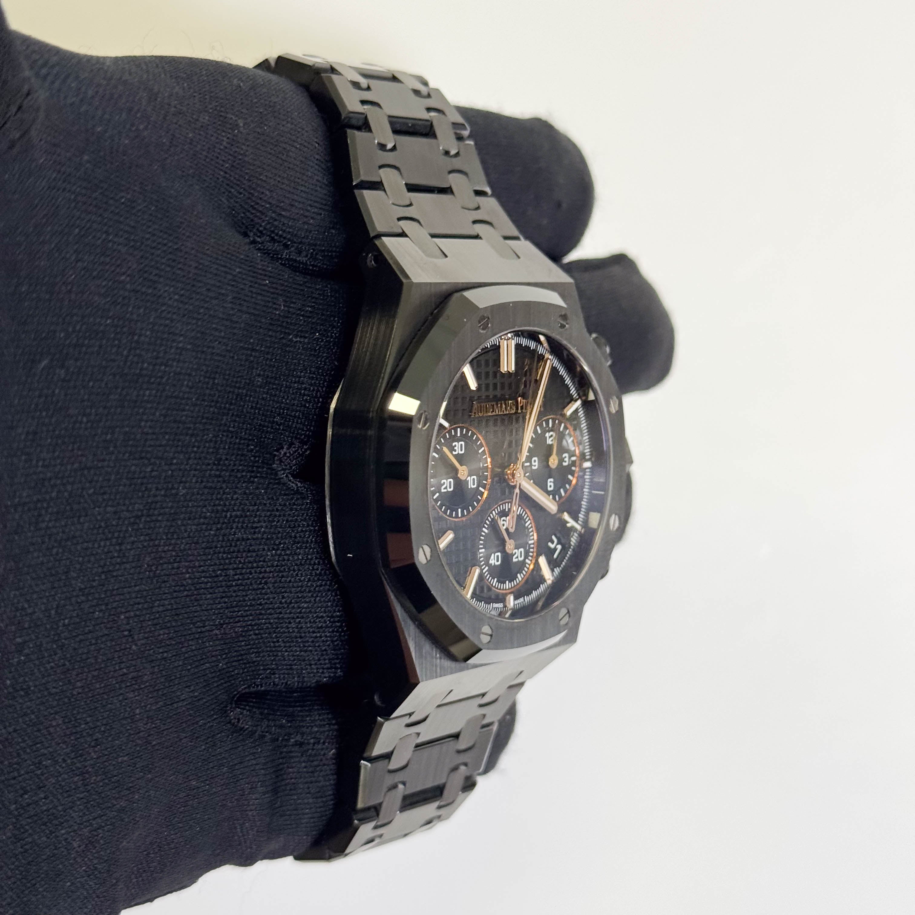 Audemars Piguet Royal Oak 41mm Black Dial Watch Ref# 26240CE.OO.1225CE.01 - Happy Jewelers Fine Jewelry Lifetime Warranty