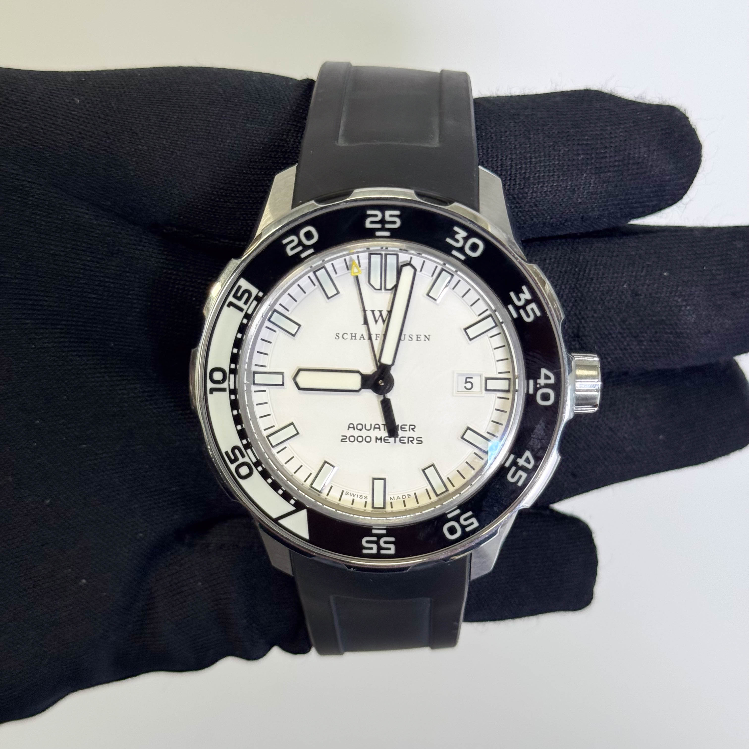 IWC Aquatimer 44mm White Dial Watch Ref# IW356805 - Happy Jewelers Fine Jewelry Lifetime Warranty