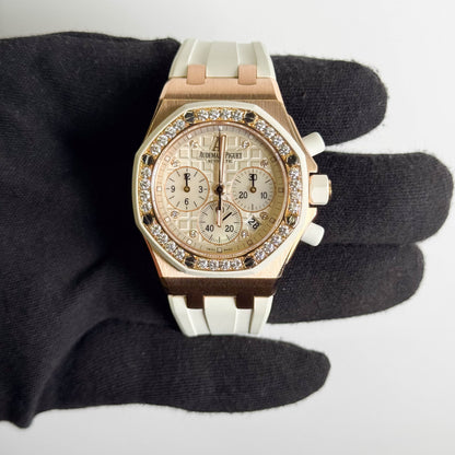 Audemars Piguet Royal Oak Offshore 37mm White Dial Watch Ref: 26048OK.ZZ.D010CA.01