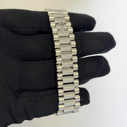 Rolex Day-Date Platinum 40mm Factory Meteorite Watch Ref# 228206 - Happy Jewelers Fine Jewelry Lifetime Warranty