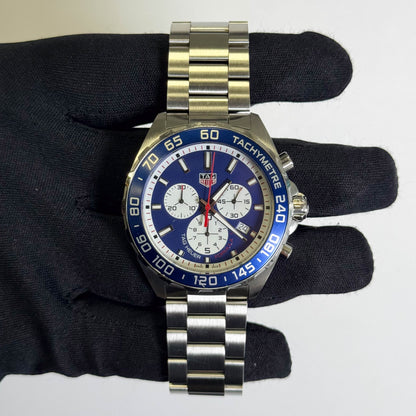 Tag Heuer Formula 1 Red Bull Racing Edition Stainless Steel 43mm Blue Dial Watch Ref# CAZ1018.BA0842 - Happy Jewelers Fine Jewelry Lifetime Warranty