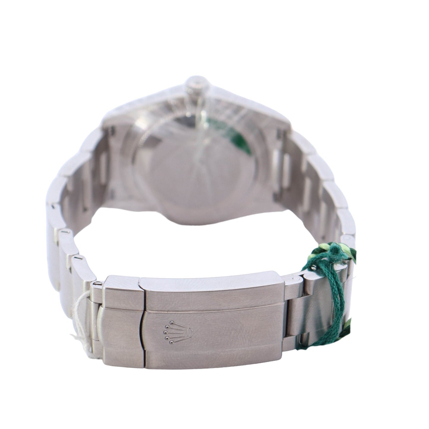 Rolex Oyster Perpetual Stainless Steel 34mm Silver Stick Dial Watch Ref# 124200 - Happy Jewelers Fine Jewelry Lifetime Warranty