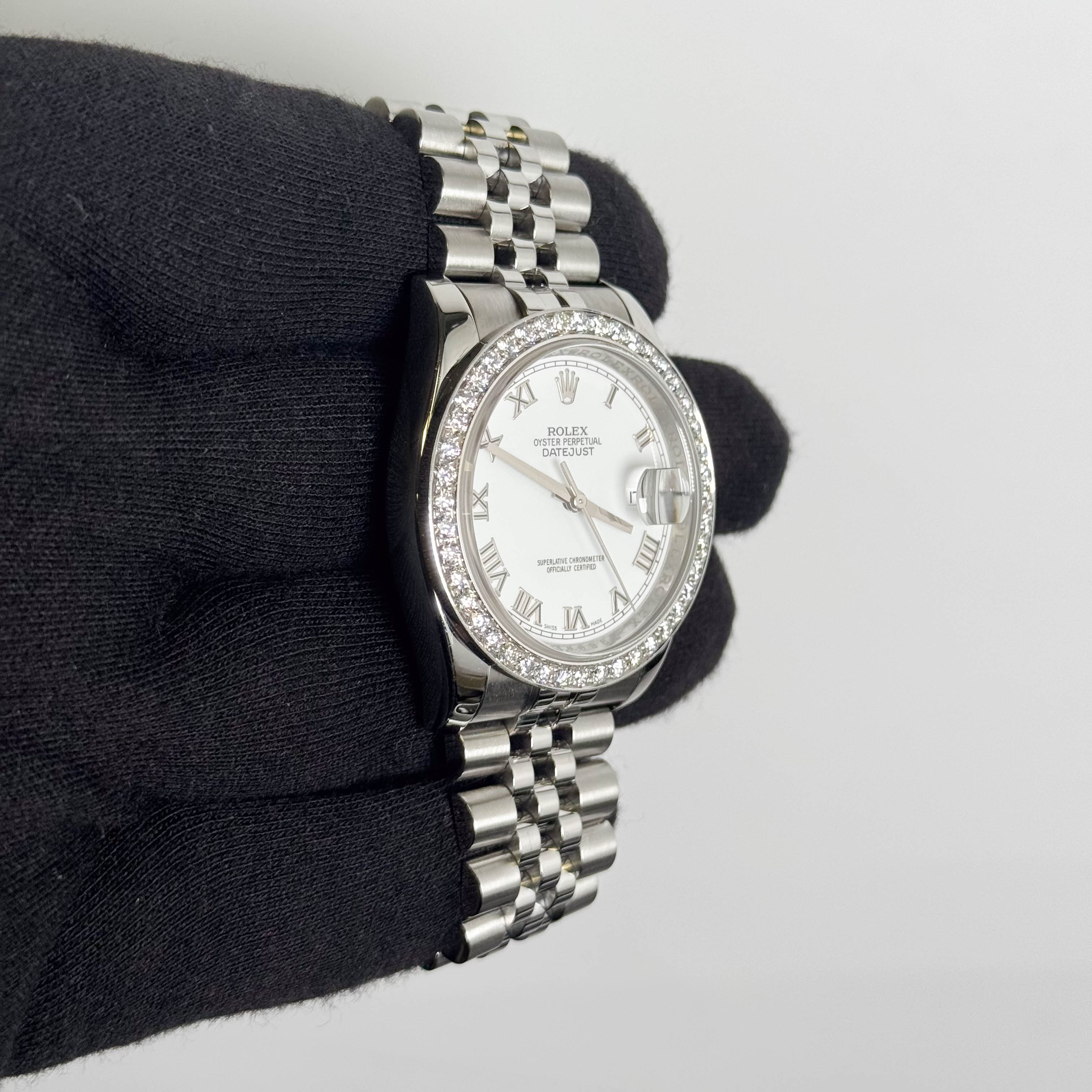 Rolex Datejust 36mm White Dial Watch Ref# 116234