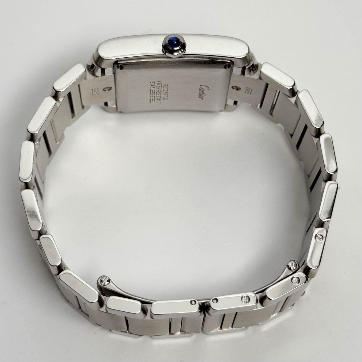 Cartier Tank Française Stainless Steel 28mm White Dial Watch Ref# W51002Q3