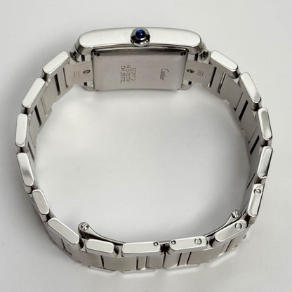 Cartier Tank Française Stainless Steel 28mm White Dial Watch Ref# W51002Q3