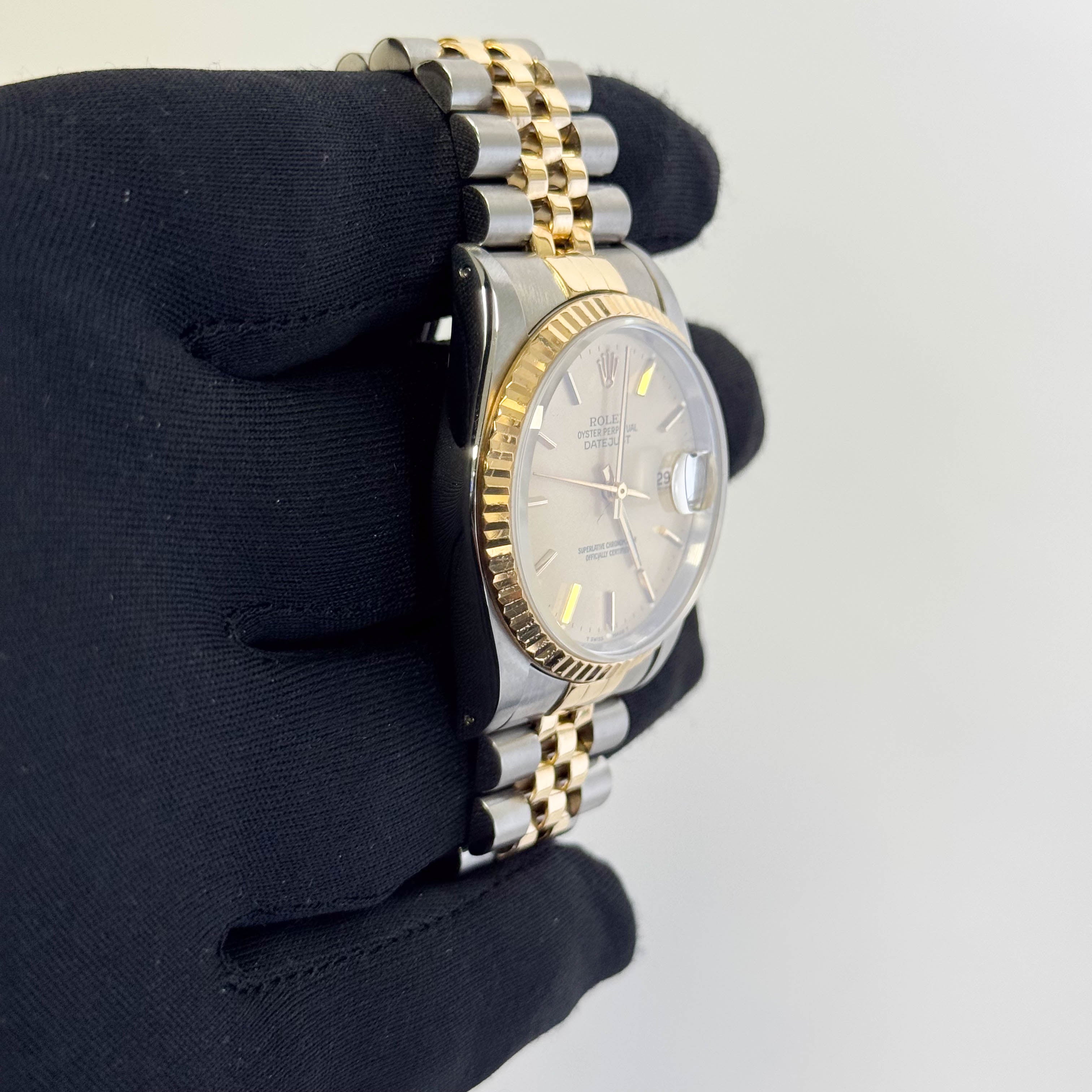 Rolex Datejust 36mm Champagne Dial Watch Ref# 16233