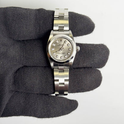 Rolex Oyster Perpetual 26mm Silver Dial Watch Ref# 7080
