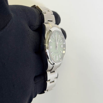 Rolex Oyster Perpetual 41mm Pistachio Dial Watch Ref# 134300 - Happy Jewelers Fine Jewelry Lifetime Warranty
