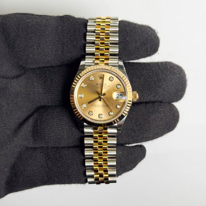 Rolex Datejust 31mm Champagne Dial Watch Ref# 278273