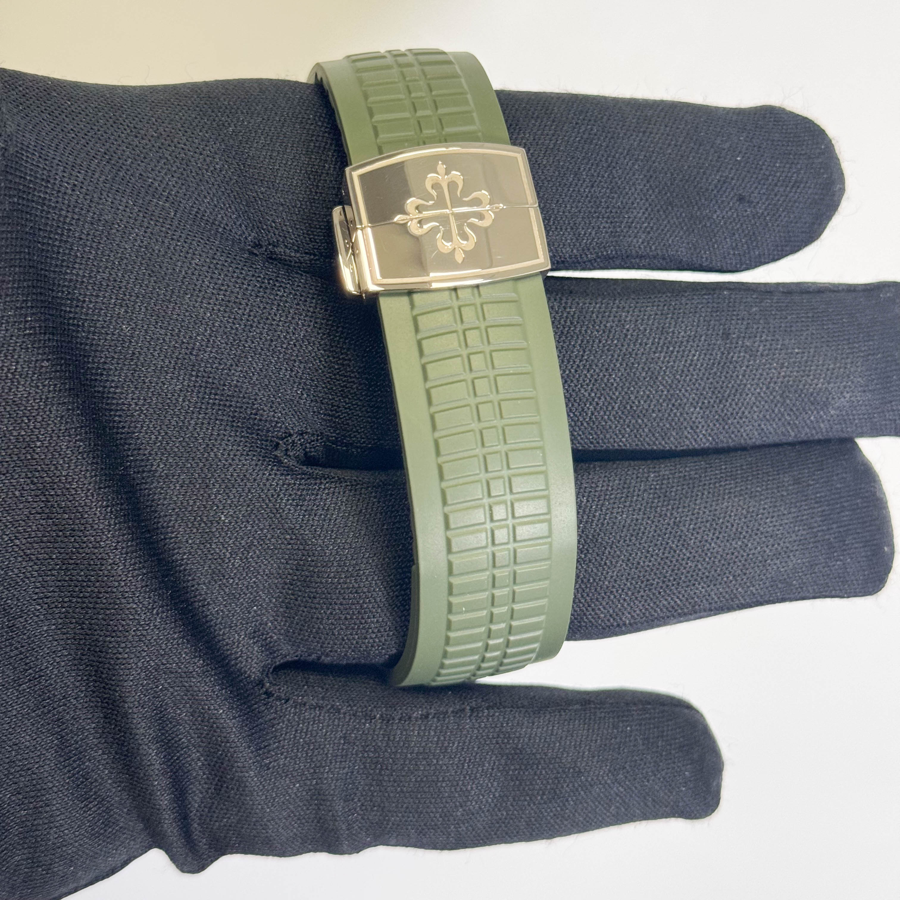 Patek Philippe Aquanaut 42mm Green Dial Watch Ref# 5968G-010