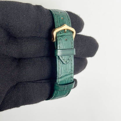 Cartier Tank Louis 33.7 x 25.5mm Green Dial Watch Ref# WGTA0191