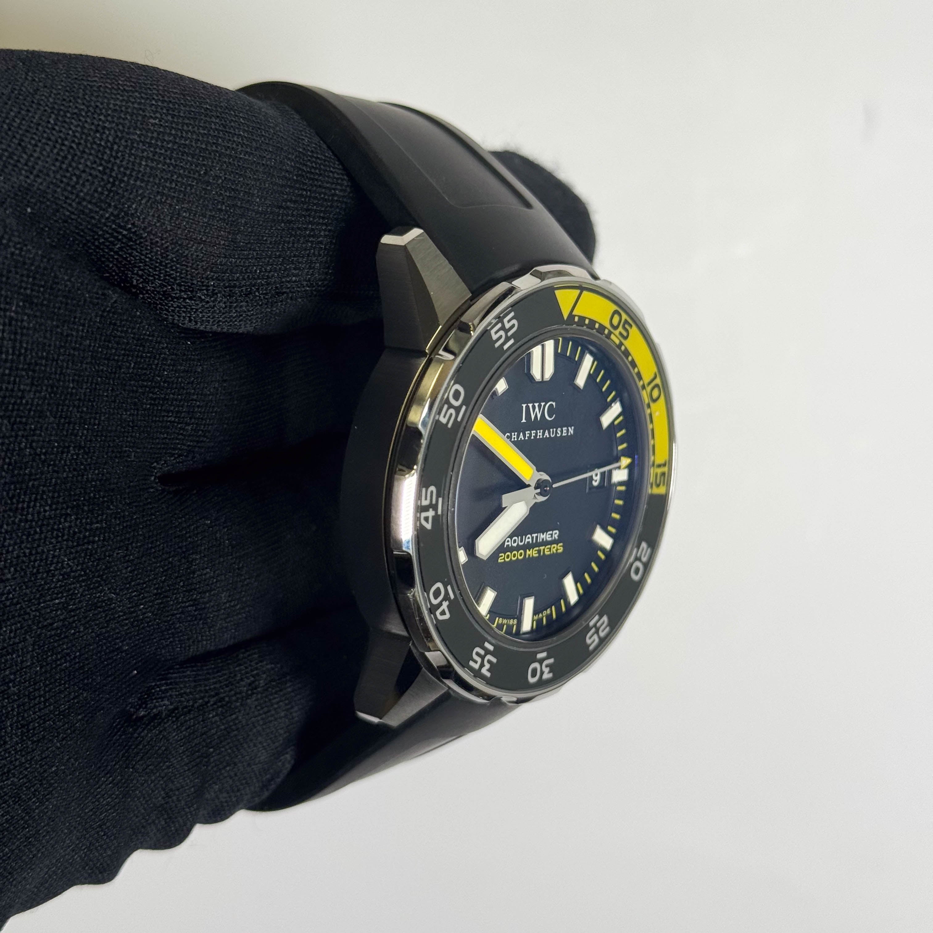 IWC Aquatimer Stainless Steel 44mm Black Dial Watch Ref# IW356802 - Happy Jewelers Fine Jewelry Lifetime Warranty