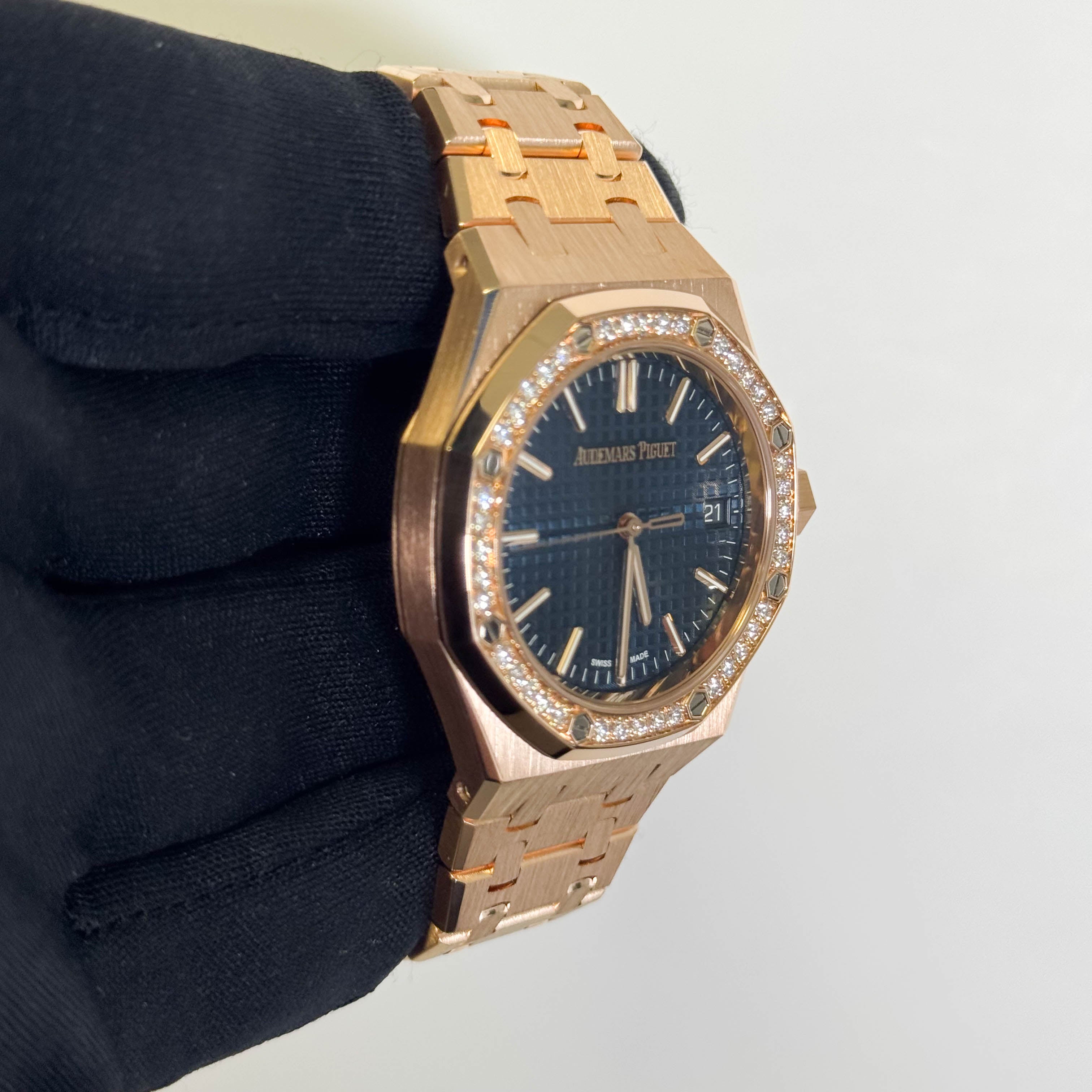 Audemars Piguet Royal Oak 3mm Blue Dial Watch Ref# 77451OR.ZZ