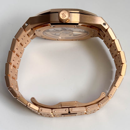 Audemars Piguet Royal Oak 3mm Blue Dial Watch Ref#  77451OR.ZZ.1361OR.02 - Happy Jewelers Fine Jewelry Lifetime Warranty