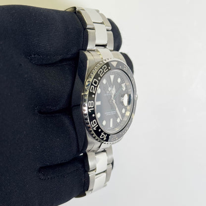 Rolex GMT-Master II 40mm Black Dial Watch Ref# 116710LN