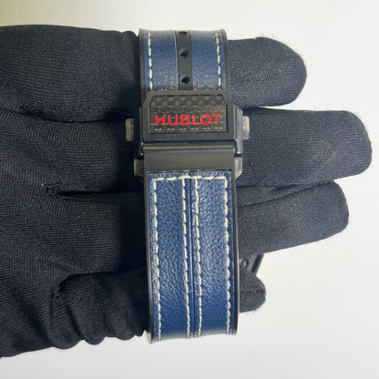 Hublot Big Bang Ferrari "60th Anniversary" Carbon Fiber 45mm Skeleton Dial Watch Ref# 401.QX.0123.VR.FSX14 - Happy Jewelers Fine Jewelry Lifetime Warranty