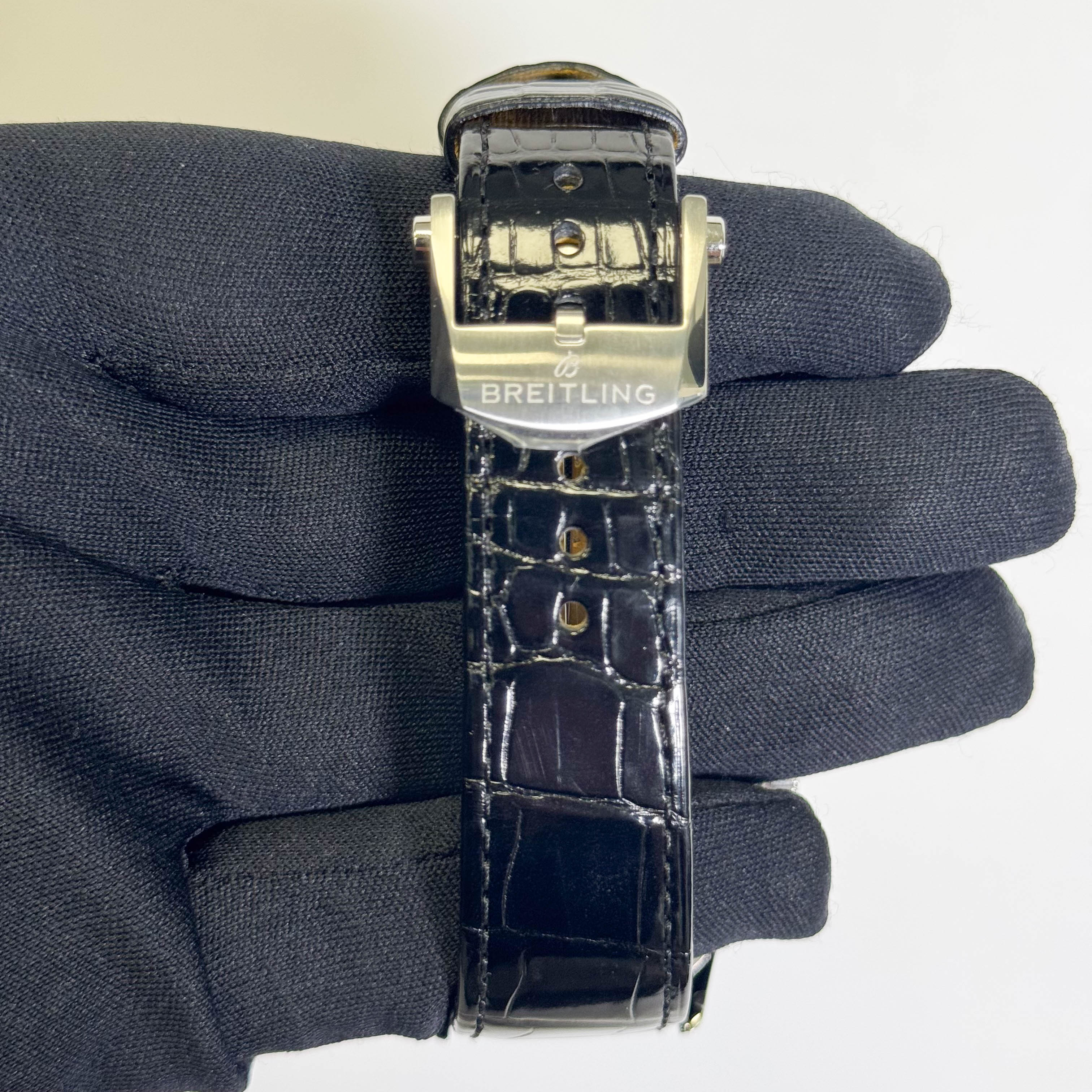 Breitling Premier B01 Chronograph 42mm Black Dial Watch Ref# AB0145221B1P2