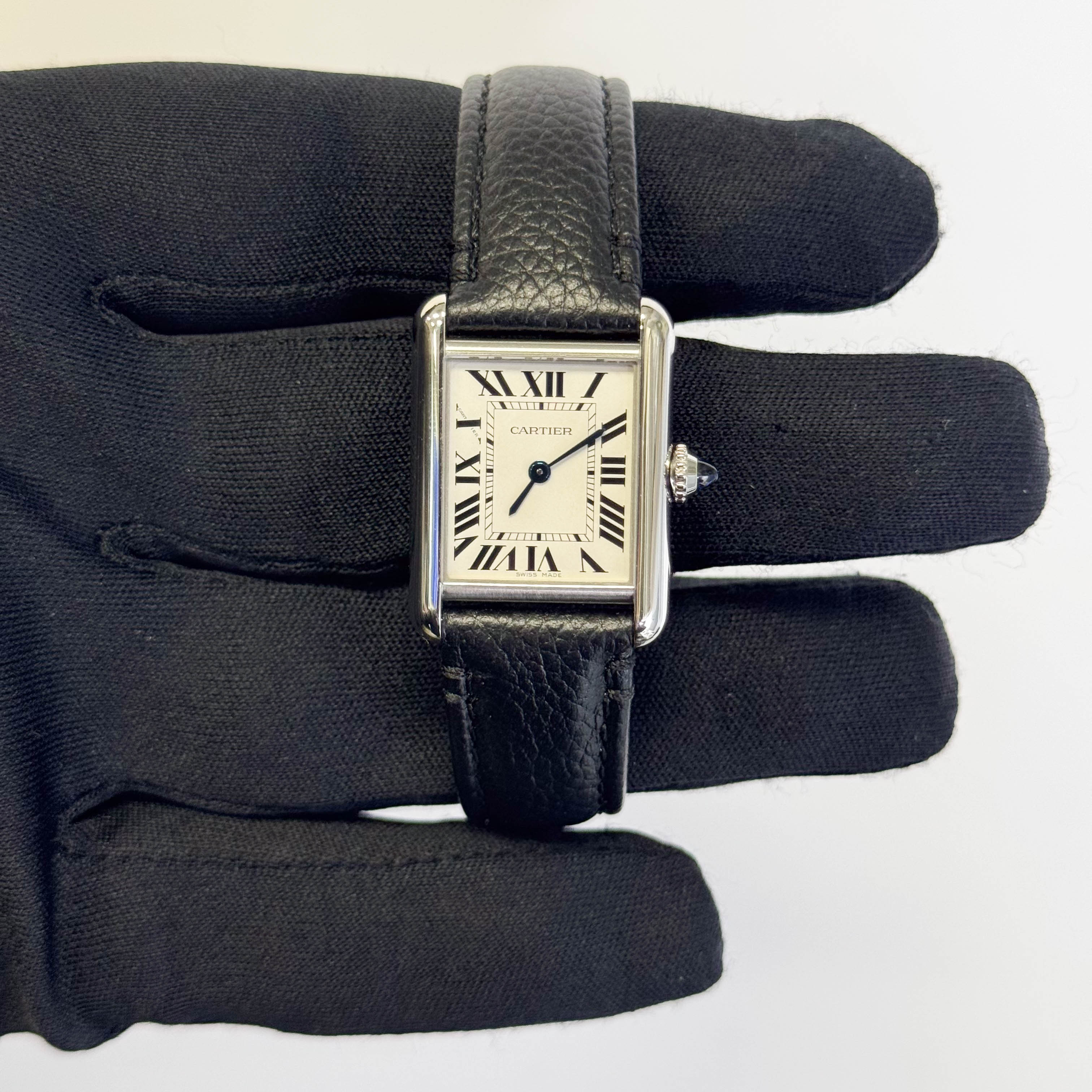 Cartier Tank 22mm White Dial Watch Ref# WSTA0060