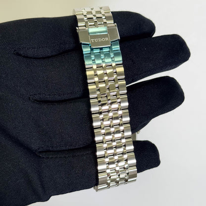 Tudor 1926 White Dial with Blue stick and Arabic Numbers Watch Ref# 91650 - Happy Jewelers Fine Jewelry Lifetime Warranty