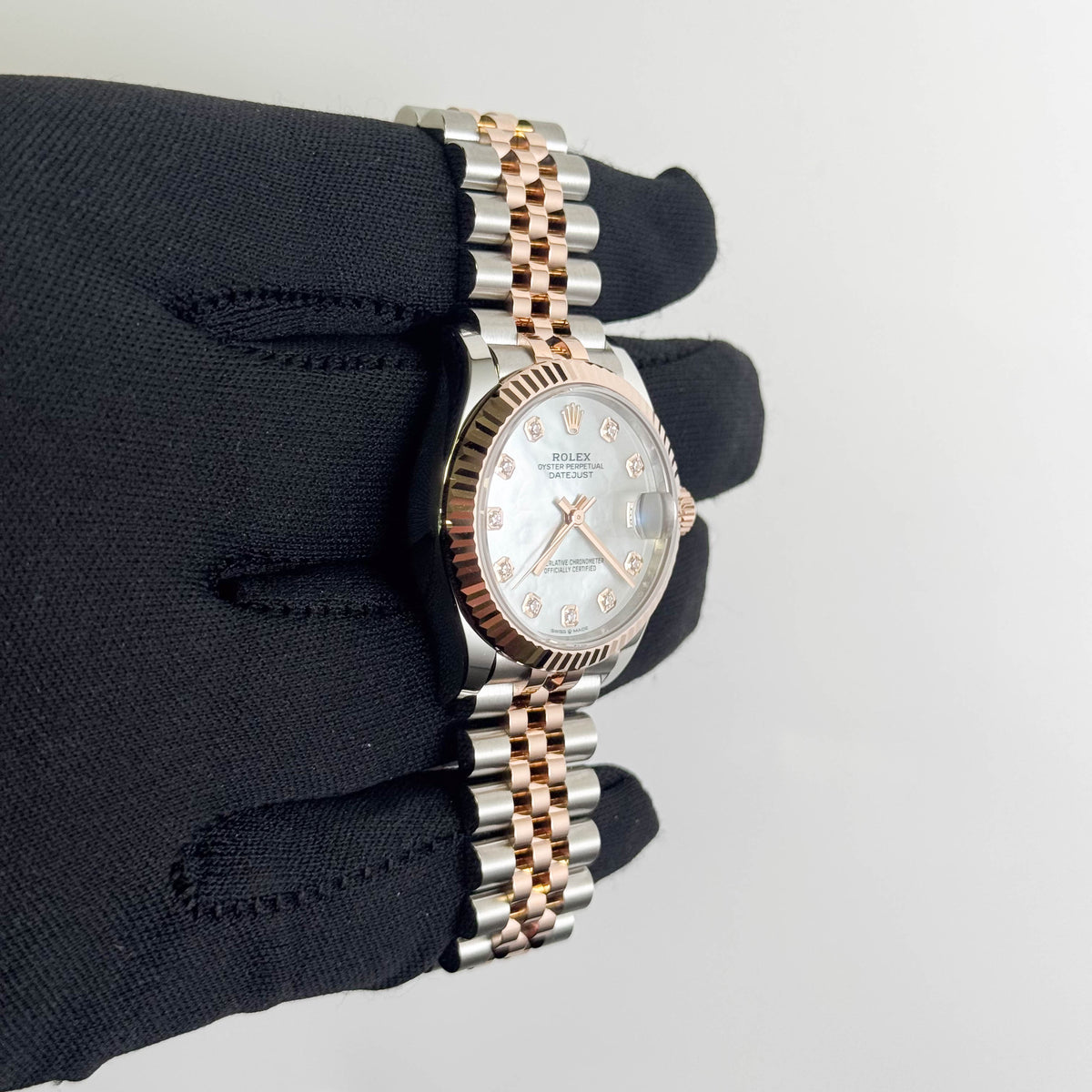 Rolex Datejust 31mm MOP Diamond Dial Watch Ref# 278271
