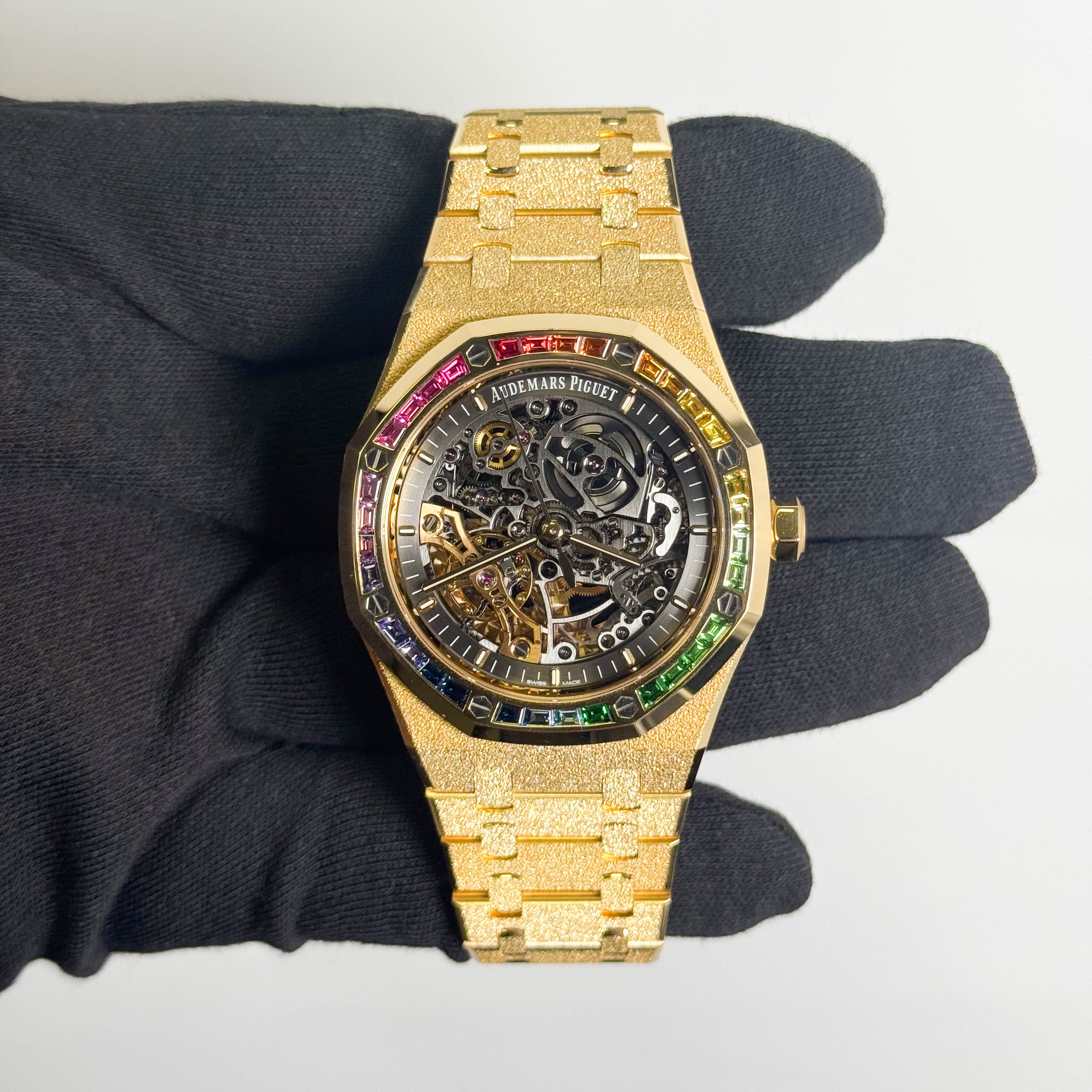 Audemars Piguet Royal Oak 41mm Openwork Dial Watch Ref# 15412BA.YG.1224BA.01