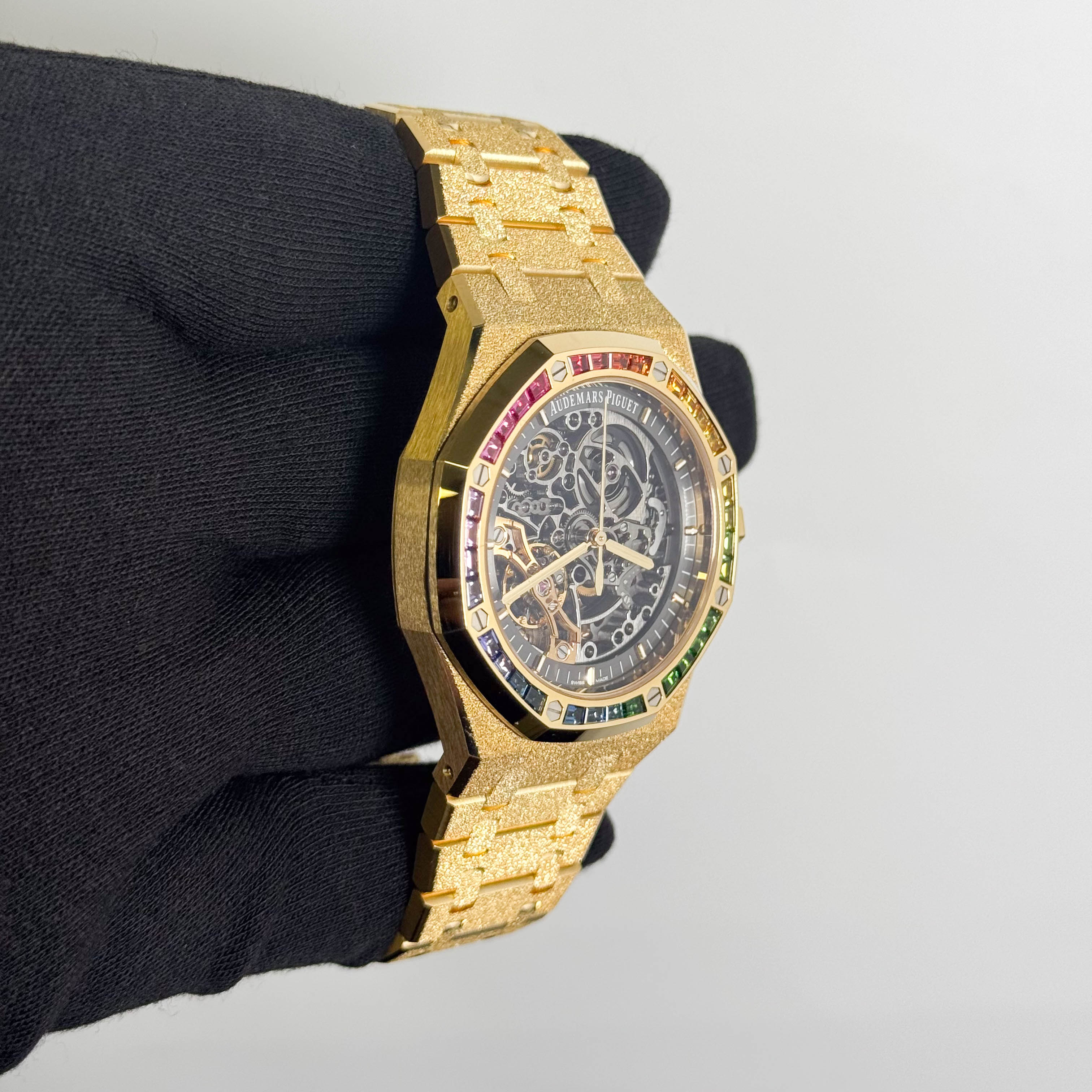 Audemars Piguet Royal Oak 41mm Openwork Dial Watch Ref# 15412BA.YG.1224BA.01