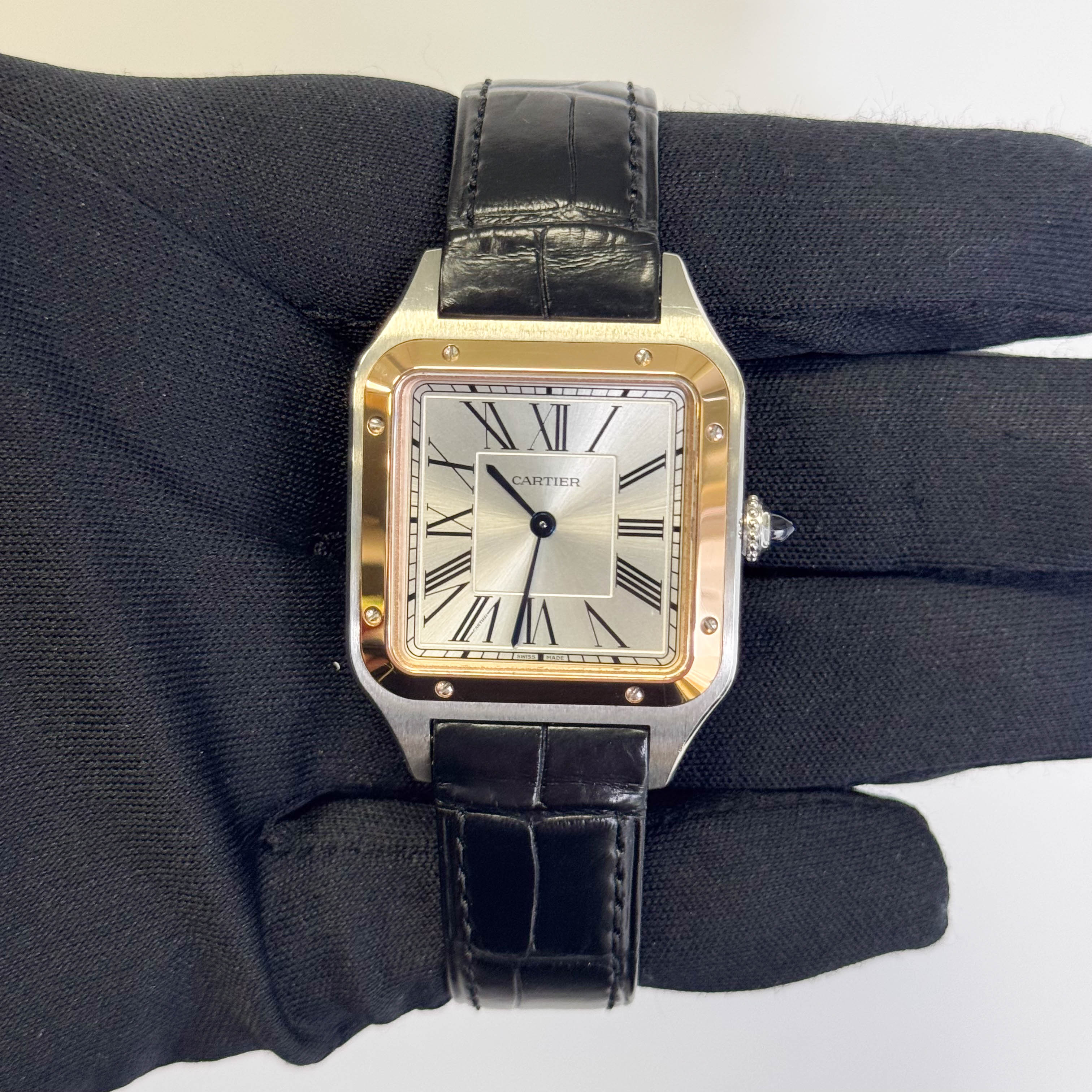 Cartier Santos 31mm White Dial Watch Ref# W2SA0011