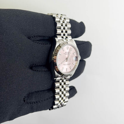 Rolex Datejust 31mm Pink Dial Watch Ref# 278274