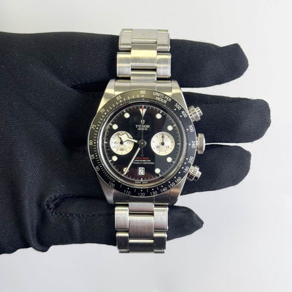Tudor Black Bay Chrono 41mm Black Chronograph Dial Watch Ref# 79360N