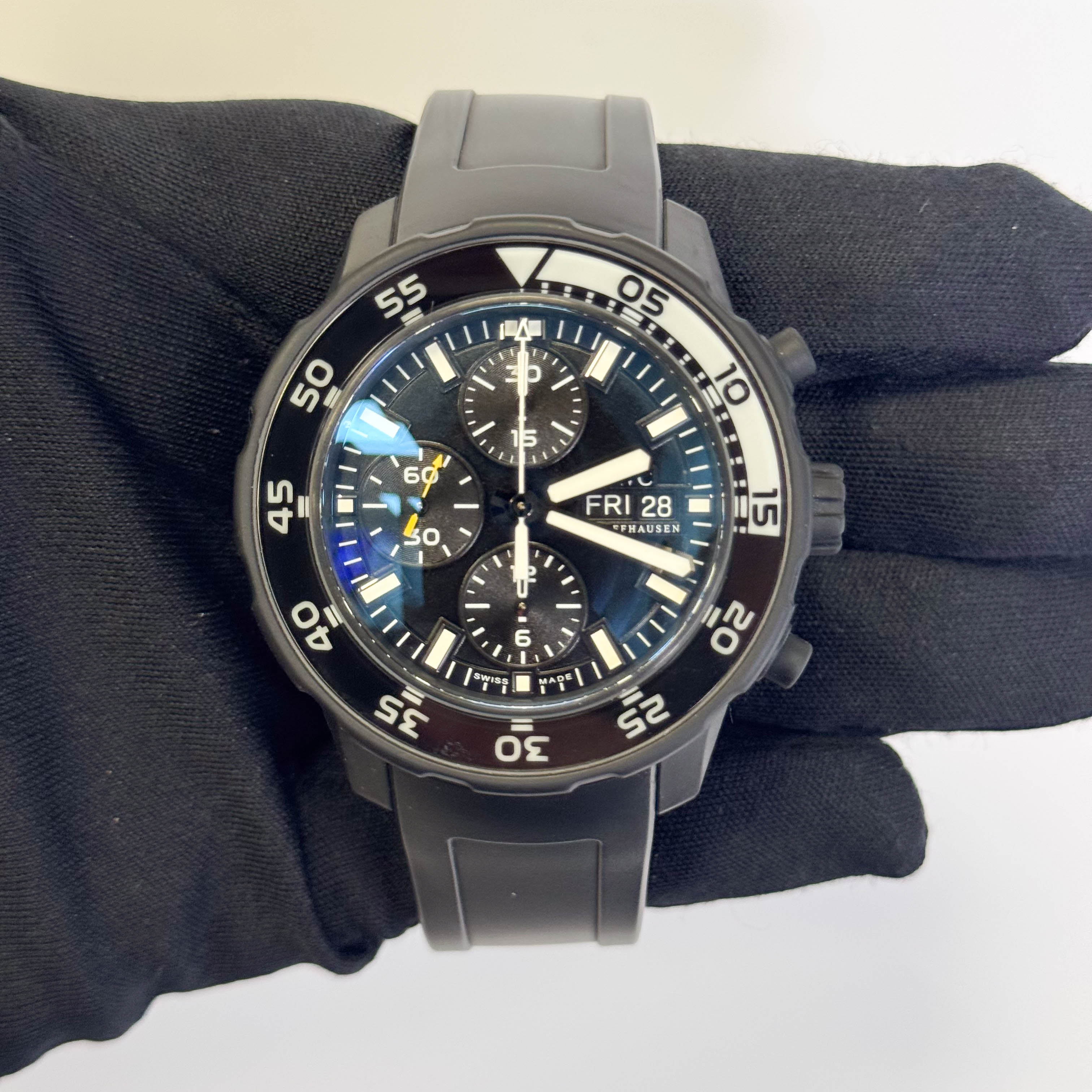 IWC Aquatimer 44mm Black Dial Watch Ref# IW376705