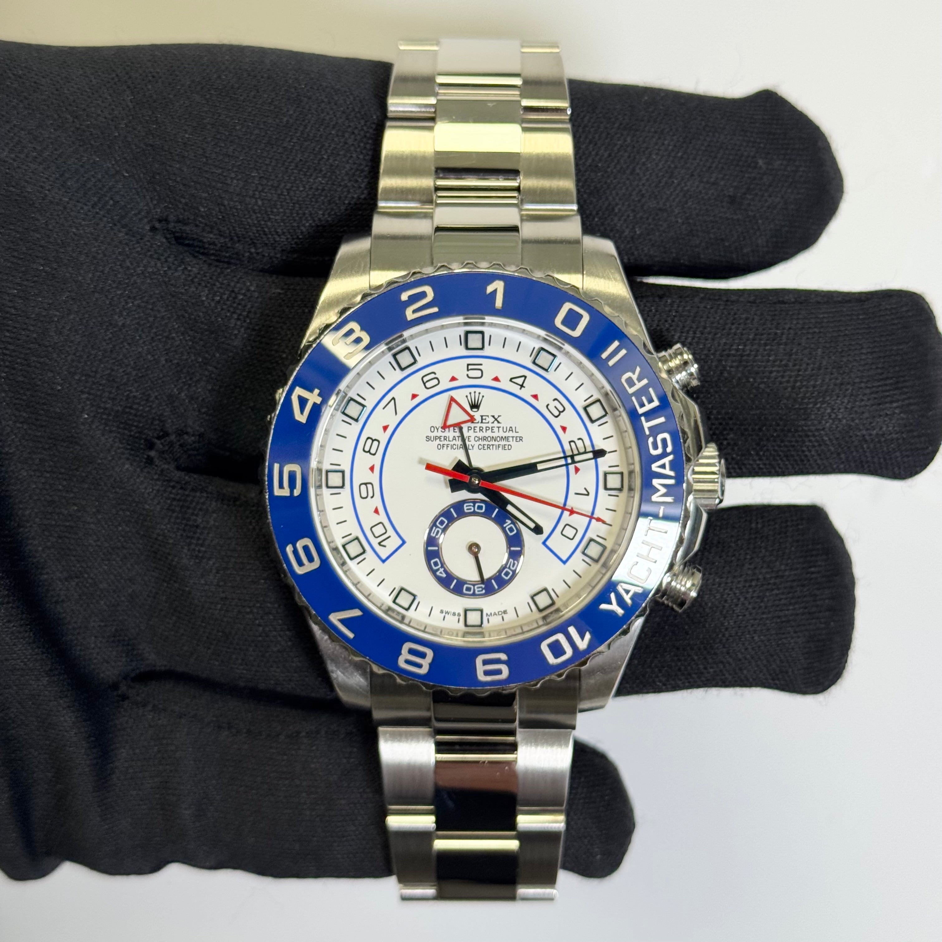 Rolex Yacht-Master II 44mm White Dial Watch Ref# 116680