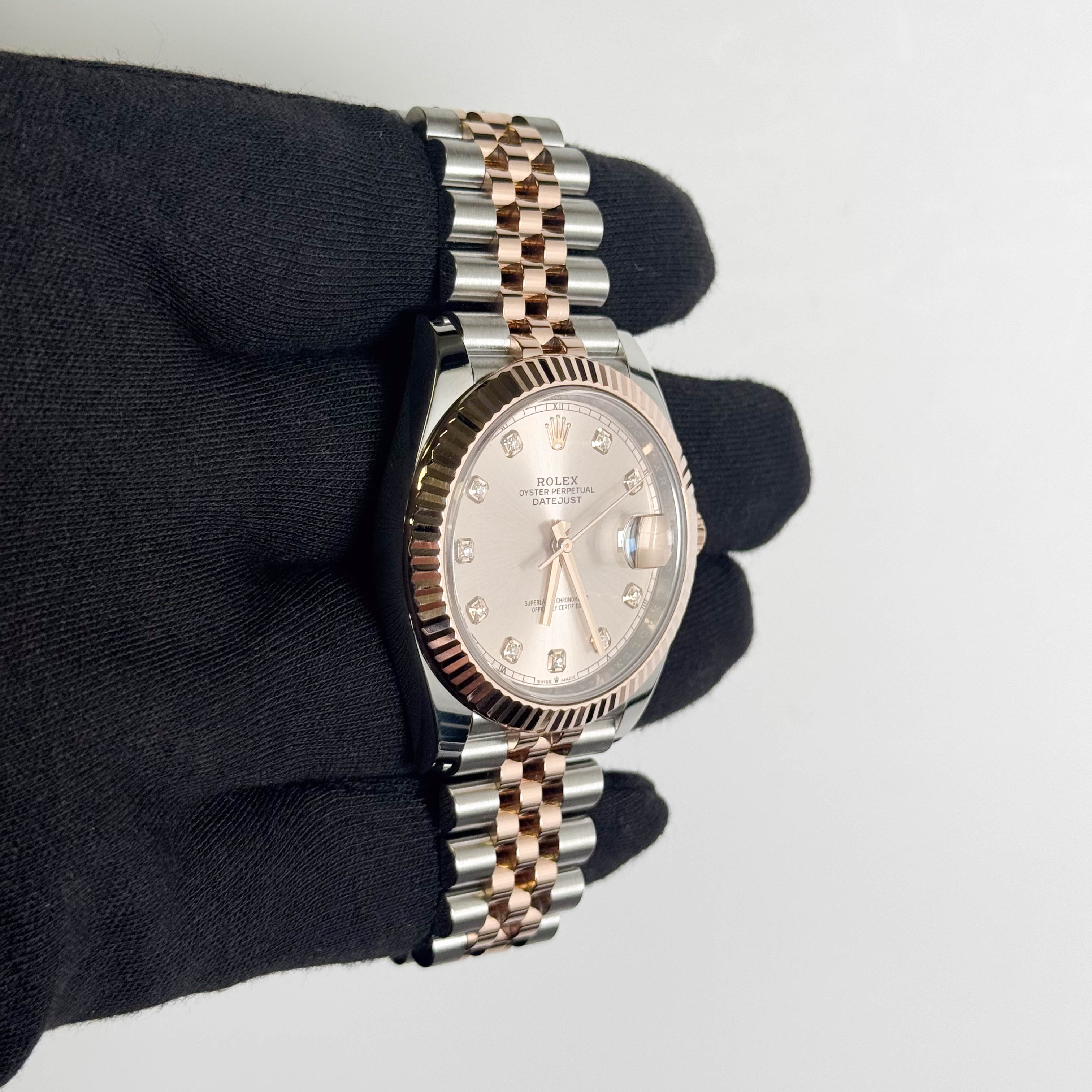 Rolex Datejust 41mm Sundust Diamond Dial Watch Ref# 126331