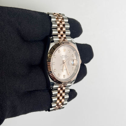 Rolex Datejust 41mm Sundust Diamond Dial Watch Ref# 126331