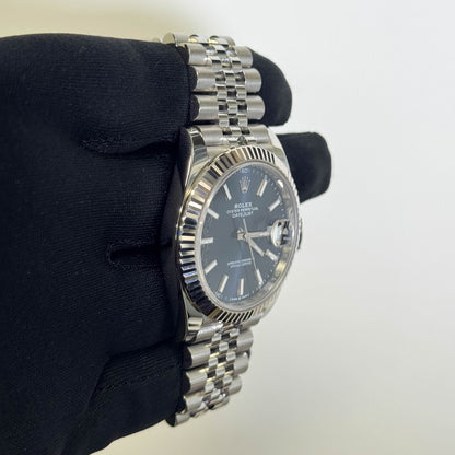 Rolex Datejust 41mm Blue Dial Watch Ref# 126334 - Happy Jewelers Fine Jewelry Lifetime Warranty