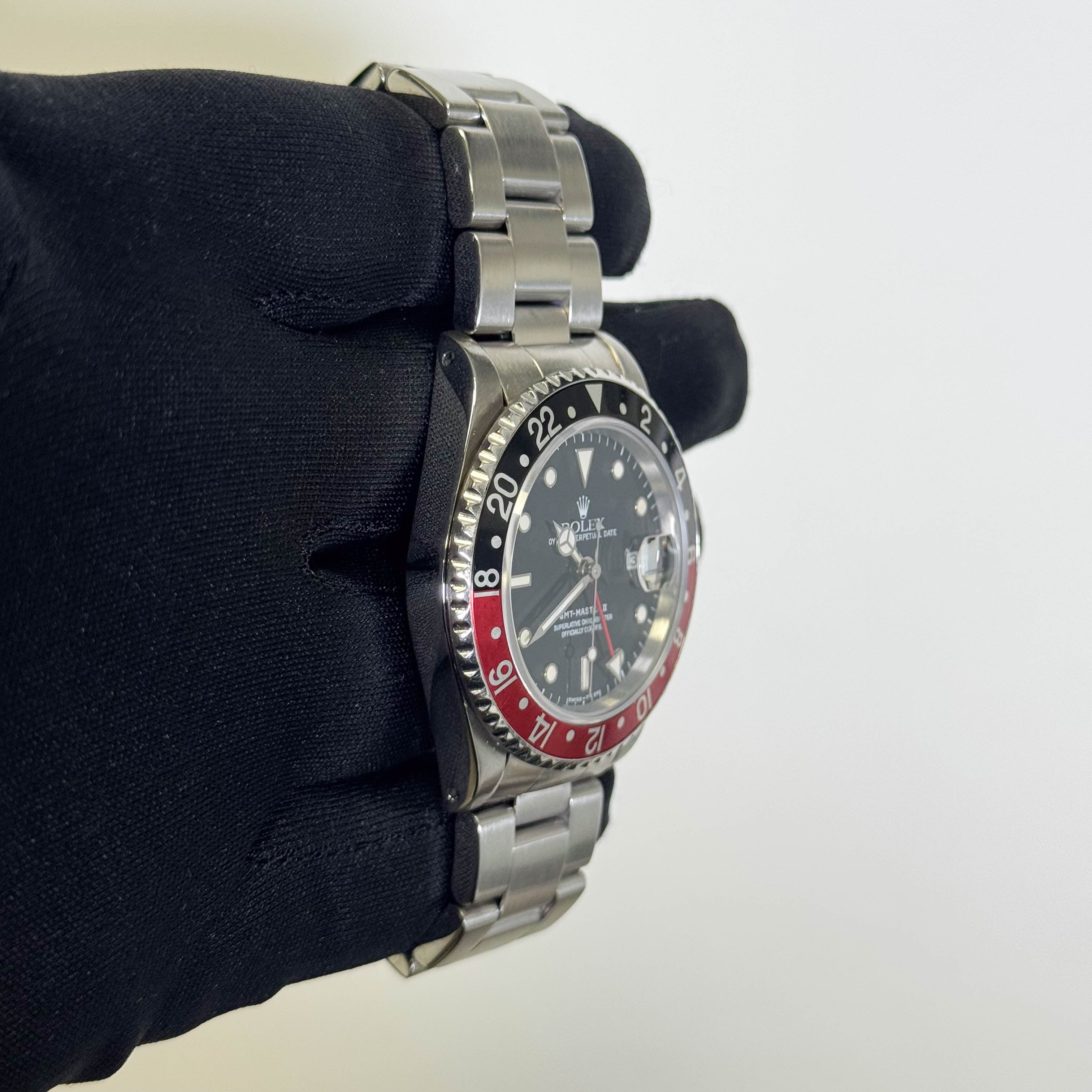 Rolex GMT-Master II 40mm Black Dial Watch Ref# 16710 – Happy Jewelers