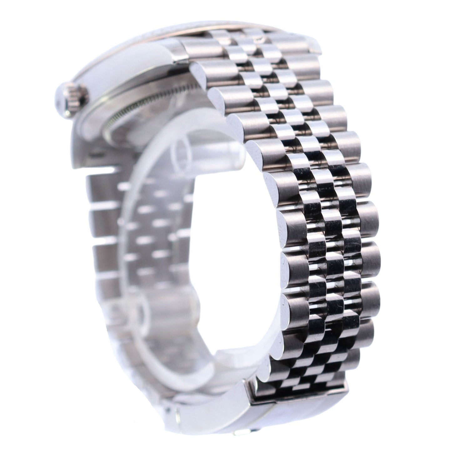 Rolex Datejust Stainless Steel 41mm Aftermarket Red Diamond Arabic Dial Watch Reference #: 126334 - Happy Jewelers Fine Jewelry Lifetime Warranty