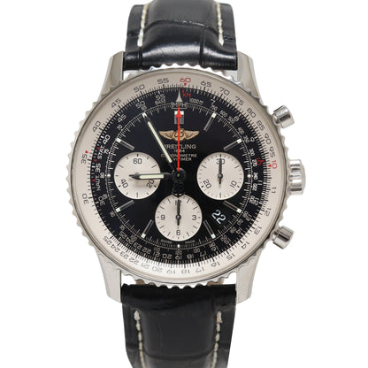 Breitling Navitimer 43mm Black Dial Watch Ref# AB0120 - Happy Jewelers Fine Jewelry Lifetime Warranty