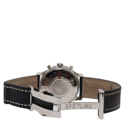 Breitling Navitimer Stainless Steel 42mm Black Chronograph Dial Watch Reference #: AB0120 - Happy Jewelers Fine Jewelry Lifetime Warranty