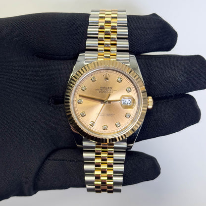 Rolex Datejust 41mm Champagne Dial Watch Ref# 126333 - Happy Jewelers Fine Jewelry Lifetime Warranty