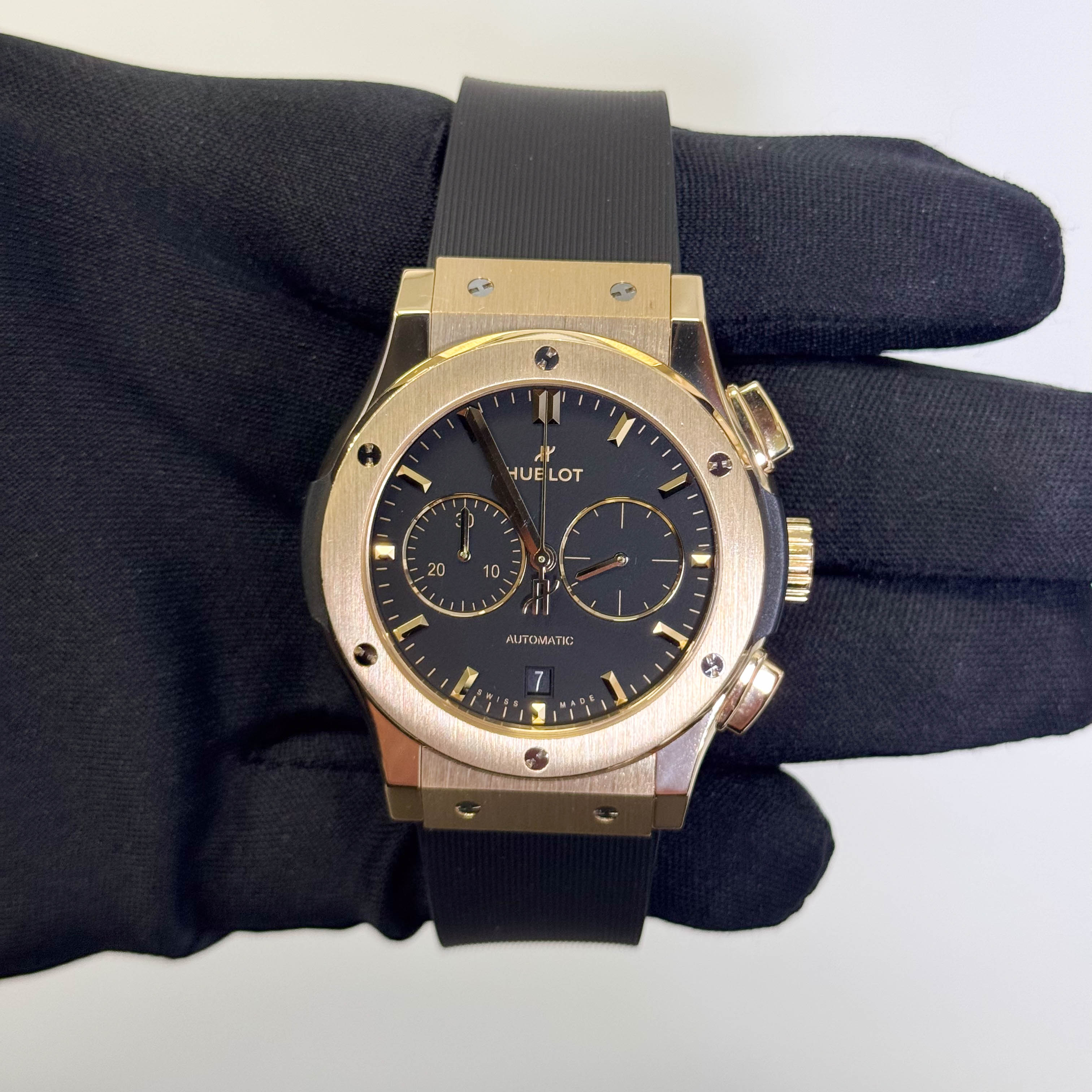 Hublot Classic Fusion 42mm Black Dial Watch Ref# 541.VX.1130.RX - Happy Jewelers Fine Jewelry Lifetime Warranty