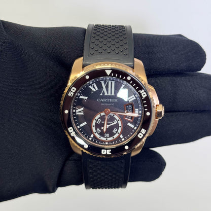 Cartier Calibre 42mm Black Dial Watch Ref# W7100052 - Happy Jewelers Fine Jewelry Lifetime Warranty